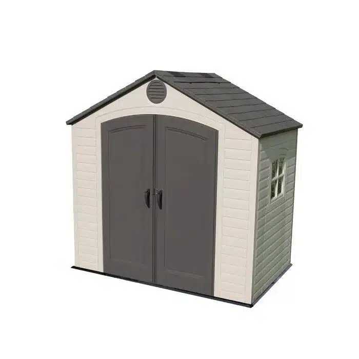 8 ft. W x 5 ft. D Lifetime Plastic Storage Shed - Image 1
