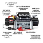 Badland Zxr 12,000 lb. Winch with Wire Rope - Image 3