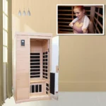 KUNSANA Far infrared sauna room,One person size, Hemlock Wooden Far Infrared Sauna for Home - Image 5