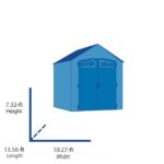 Arrow 10 ft x 14 ft Lexington Galvanized Steel Storage Shed - Image 4