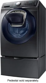 Samsung – 4.5 Cu. Ft. High Efficiency Stackable Front Load Washer with Steam and AddWash – Black stainless steel - Image 6