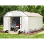 Arrow 10 ft x 14 ft Lexington Galvanized Steel Storage Shed - Image 6
