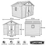 Lifetime 6433 Outdoor Storage Shed with Windows, 11 by 11 Feet 11 x 11 Ft. - Image 3