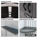 Lifetime 6433 Outdoor Storage Shed with Windows, 11 by 11 Feet 11 x 11 Ft. - Image 4