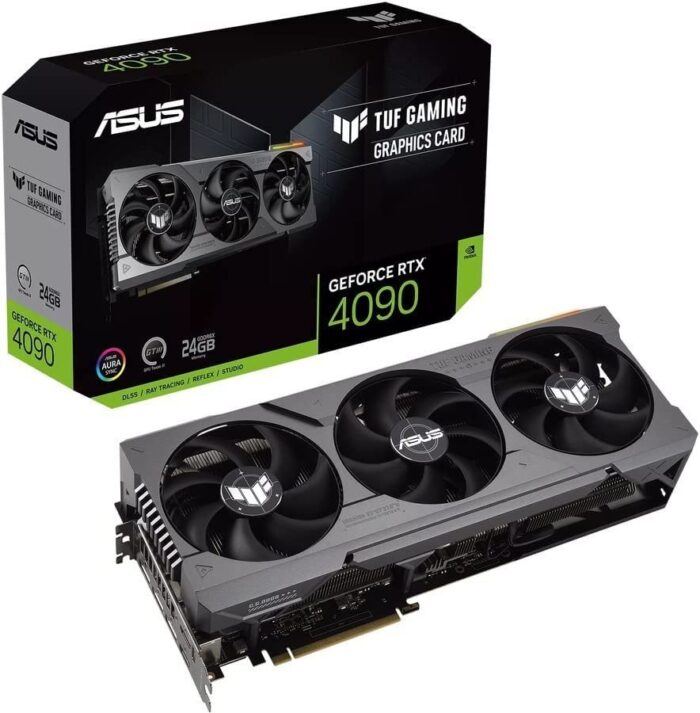 ASUS TUF GeForce RTX 4090 OC Edition Gaming Graphics Card (PCIe 4.0, 24GB GDDR6X, HDMI 2.1a, DisplayPort 1.4a) - Image 1