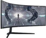SAMSUNG 49” Odyssey G9 Gaming Monitor, 1000R Curved Screen, QLED, Dual QHD Display, 240Hz, NVIDIA G-SYNC and FreeSync Premium Pro, LC49G95TSSNXZA, Black - Image 11