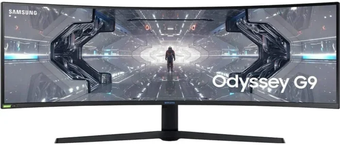 SAMSUNG 49” Odyssey G9 Gaming Monitor, 1000R Curved Screen, QLED, Dual QHD Display, 240Hz, NVIDIA G-SYNC and FreeSync Premium Pro, LC49G95TSSNXZA, Black - Image 13