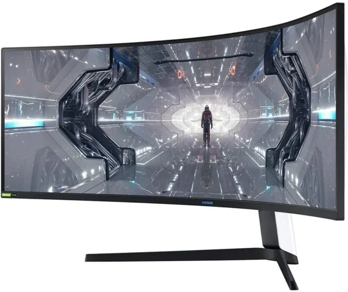 SAMSUNG 49” Odyssey G9 Gaming Monitor, 1000R Curved Screen, QLED, Dual QHD Display, 240Hz, NVIDIA G-SYNC and FreeSync Premium Pro, LC49G95TSSNXZA, Black - Image 10