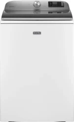 Maytag – 5.3 Cu. Ft. High Efficiency Smart Top Load Washer with Extra Power Button – White