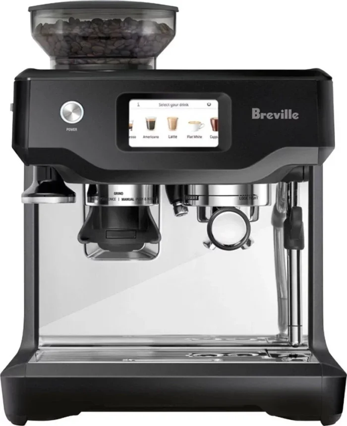 Breville – the Barista Touch Espresso Machine with 15 bars of pressure, Milk Frother and intergrated grinder – Black Truffle - Image 1