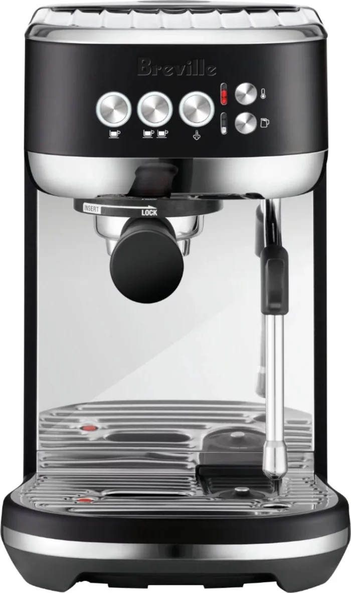 Breville The Bambino Plus Espresso Machine, Black Truffle-BES500BTR1BUS1 - Image 1