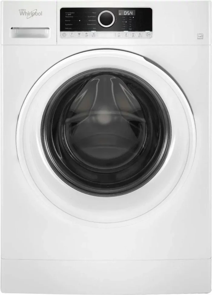 Whirlpool – 1.9 Cu. Ft. High Efficiency Stackable Front-Load Washer with Detergent Dosing Aid – White - Image 1