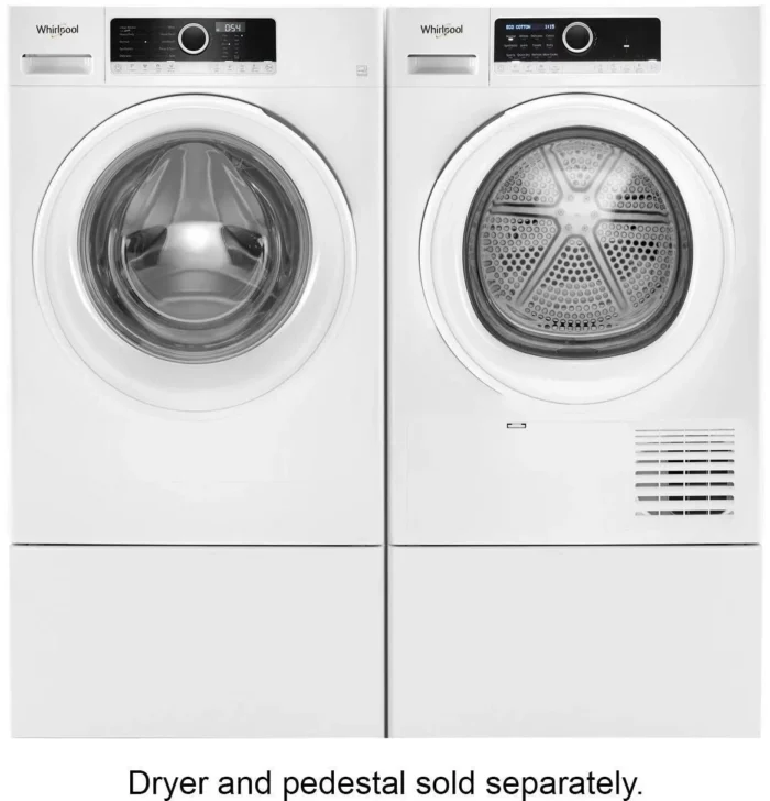 Whirlpool – 1.9 Cu. Ft. High Efficiency Stackable Front-Load Washer with Detergent Dosing Aid – White - Image 4