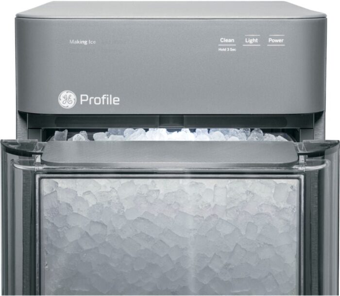 GE Profile – Opal 2.0 24 lb. Portable Ice maker with Nugget Ice Production and Built-in WiFi – Stainless Steel - Image 3