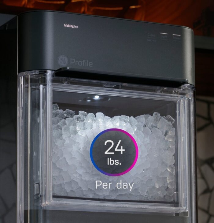 GE Profile – Opal 2.0 24 lb. Portable Ice maker with Nugget Ice Production and Built-in WiFi – Stainless Steel - Image 2