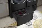 LG – SideKick 1.0 Cu. Ft. High-Efficiency Smart Top Load Pedestal Washer with 3-Motion Technology – Black steel - Image 5