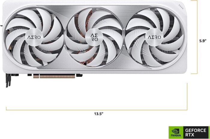 Gigabyte GeForce RTX 4080 16GB AERO OC Graphics Card, 3X WINDFORCE Fans, 16GB 256-bit GDDR6X, GV-N4080AERO OC-16GD Video Card - Image 2