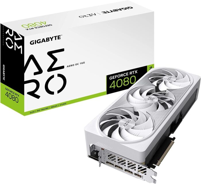 Gigabyte GeForce RTX 4080 16GB AERO OC Graphics Card, 3X WINDFORCE Fans, 16GB 256-bit GDDR6X, GV-N4080AERO OC-16GD Video Card - Image 1