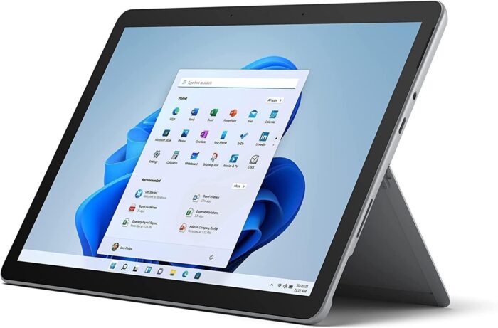 Microsoft Surface Go 2 10.5″ Touch screen, Intel Core m3 8th Gen, 8GB RAM, 128GB SSD – Wifi + LTE – Platinum - Image 1
