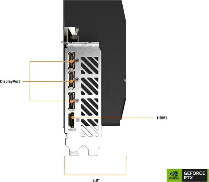 Gigabyte AORUS GeForce RTX 4070 Ti Elite 12G Graphics Card, 3X WINDFORCE Fans, 12GB 192-bit GDDR6X, GV-N407TAORUS E-12GD Video Card - Image 6