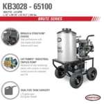 Simpson KB3028 Brute Series 3000 PSI 2.8 GPM Briggs and ; Stratton Intek 1100 CAT Pump Hot Water Pressure Washer New - Image 7