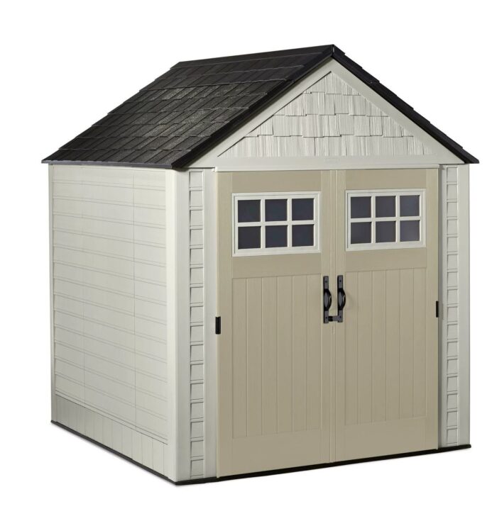 Rubbermaid 7×7 Ft Durable Weatherproof Resin Outdoor Storage Shed - Image 1