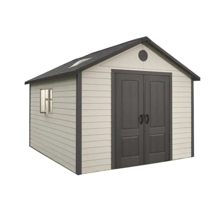 Lifetime 6433 Outdoor Storage Shed with Windows, 11 by 11 Feet 11 x 11 Ft. - Image 1