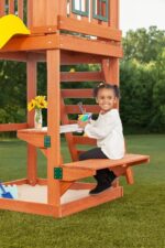 Creative Cedar Designs Cedar Cottage Wooden Swing Set - Image 4