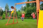 Creative Cedar Designs Cedar Cottage Wooden Swing Set - Image 7
