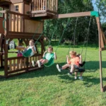 Backyard Discovery Skyfort III Cedar Swing Set w/ Tube Slide – DIY - Image 5