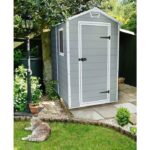 Keter Manor 4 ft. W x 6 ft. D Vertical Resin Outdoor Storage Shed Ideal For Patio Installation Included - Image 2