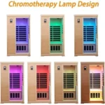 KUNSANA Far infrared sauna room,One person size, Hemlock Wooden Far Infrared Sauna for Home - Image 6