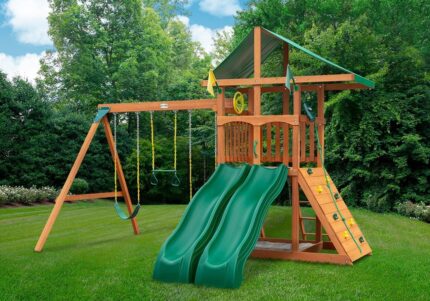 Outing w/ Dual Slides Swing Set