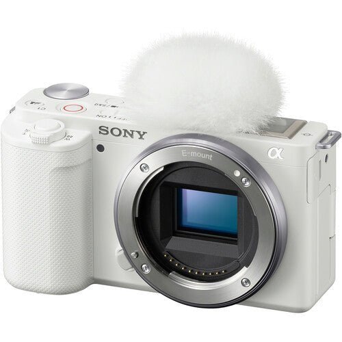 SonyZV-E10MirrorlessCameraBody_ILCZV-E10_White ZV-E10 Mirrorless Camera Body White (ILCZV-E10) - Image 1