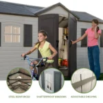 Lifetime Storage Shed: lifetime Garden Building Shed – 15′ X 8′ – Gray - Image 5