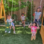 Kids Kidkraft Bear Cave Lodge Swing Set / Playset - Image 7