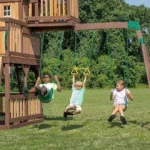 Backyard Discovery Skyfort II Cedar Swing Set/PlaySet - Image 3