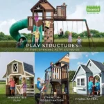 Backyard Discovery Skyfort II Cedar Swing Set/PlaySet - Image 7