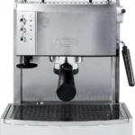 De’Longhi – Espresso Machine with 15 bars of pressure, Milk Frother and removable water tank – Stainless Steel