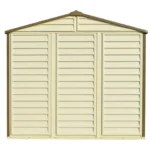 DuraMax 8ft x 6ft Storeall Vinyl Shed with Foundation Kit and window - Image 6