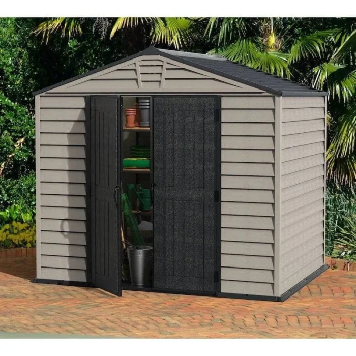 DuraMax StoreMax Plus 10.5×8 Ft with Molded Floor Vinyl Storage Shed - Image 1