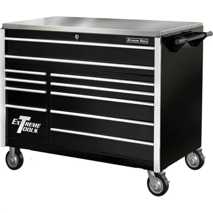 Extreme Tools 55 In 11 Drawer Pro Roller Cabinet BLACK - Image 1