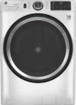 GE – 4.8 CuFt High-Efficiency Stackable Smart Front Load Washer w/UltraFresh Vent System & Microban Antimicrobial Technology – White on white - Image 6