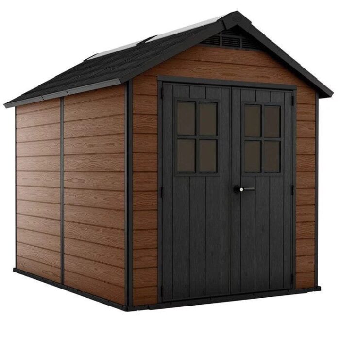 Keter Newton 7ft 6″ x 9ft 5″ (2.3 x 2.9m) Storage Shed - Image 1