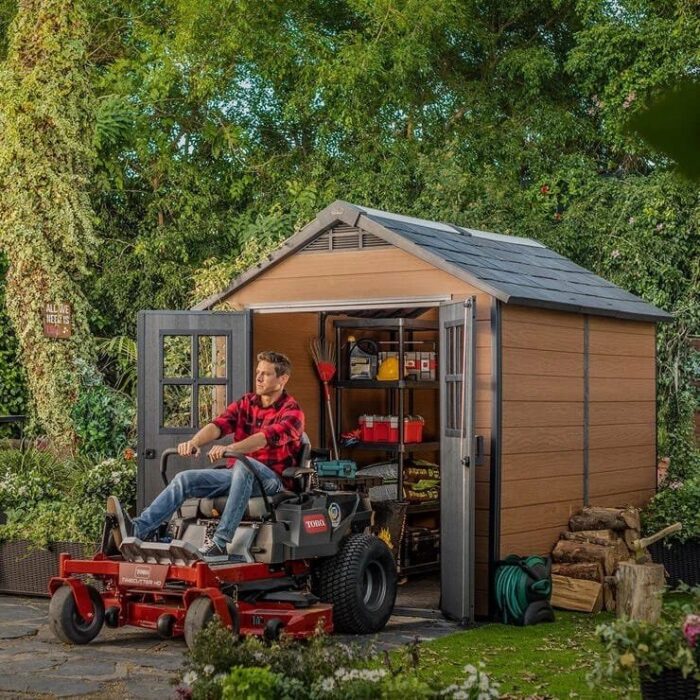 Keter Newton 7ft 6″ x 9ft 5″ (2.3 x 2.9m) Storage Shed - Image 3