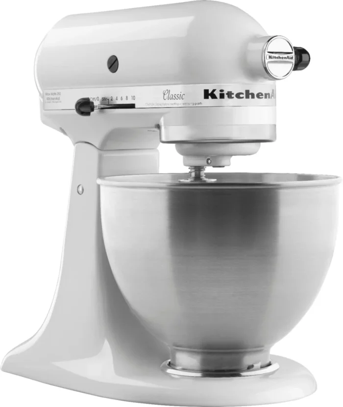 KitchenAid – Classic™ Series 4.5 Quart Tilt-Head Stand Mixer – White - Image 1