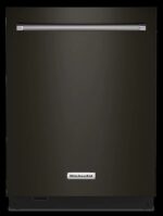 KitchenAid – Top Control Built-In Dishwasher with Stainless Steel Tub, FreeFlex Third Rack, 44dBA – Black stainless steel