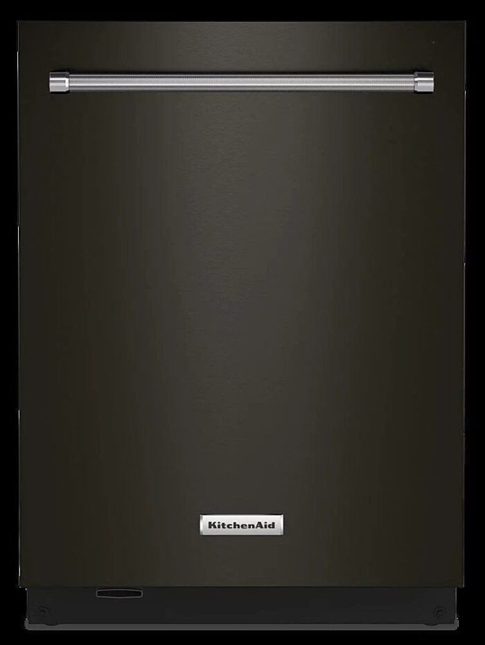 KitchenAid – Top Control Built-In Dishwasher with Stainless Steel Tub, FreeFlex Third Rack, 44dBA – Black stainless steel - Image 1