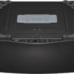 LG – SideKick 1.0 Cu. Ft. High-Efficiency Smart Top Load Pedestal Washer with 3-Motion Technology – Black steel
