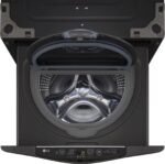 LG – SideKick 1.0 Cu. Ft. High-Efficiency Smart Top Load Pedestal Washer with 3-Motion Technology – Black steel - Image 14